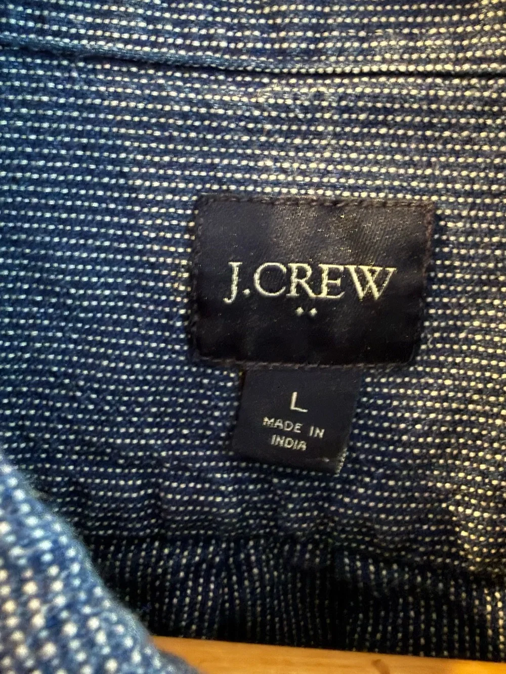 J. Crew Washed Blue Casual Button-Down Shirt